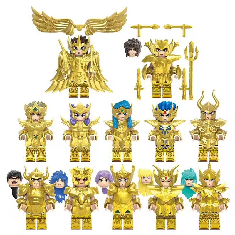 Model Kit Kiryu - 6/12Pcs/Set Anime Saint Seiya Building Blocks