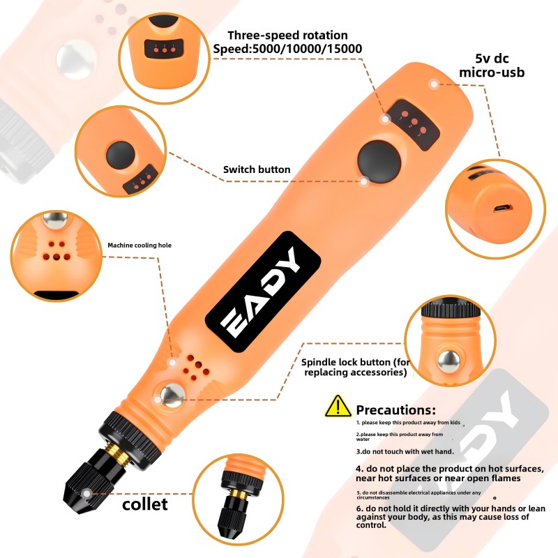 USB Cordless Rotary Tool Kit – - Model Kit Tool recension och pris